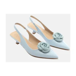 Twentyfour Pumps*Slingback Laklæder Hæle Blå
