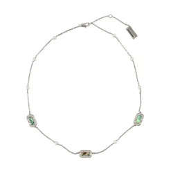 Marc Jacobs Smykker*Sølv Abalone Halskæde - Metal - Messing Grå