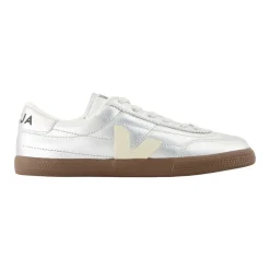 Veja Sneakers*Sølv Læder Sneakers - Panenka Stil Grå