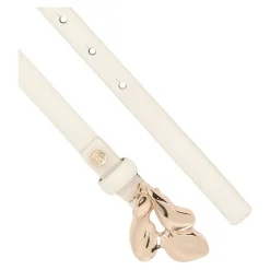 Kazar Bælter*Smal bælte med smykkespænde Hvid