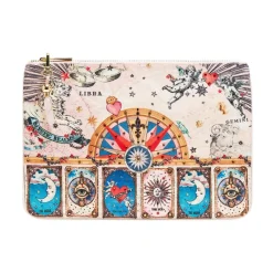 Camilla Clutch*Small Canvas Clutch - House Of Horoscopes Multifarvet