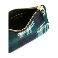Comme des Garçons Clutch*Small Pouch Tartan Patchwork Multifarvet