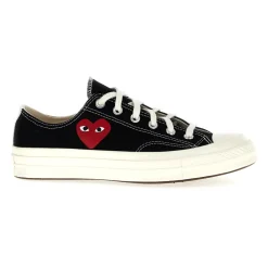 Comme des Garçons Play Sneakers*Small Red Heart Low Top Sneakers Sort