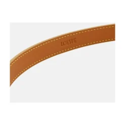 Loewe Bælter*Smør Mørk Amazona Læderbælte Gul