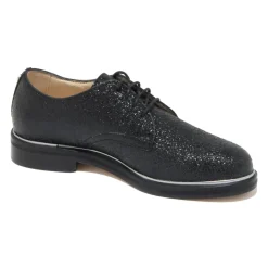 Jimmy Choo Snøresko*Snøresko i fladt læder Sort