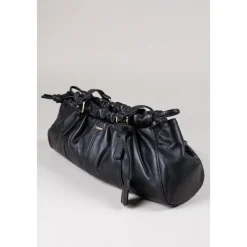 Seventy Skuldertasker*Soft Leather Baguette Taske Sort