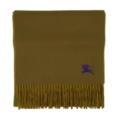 Burberry Tørklæder*Solidt Uldtørklæde - Khaki Cashmere Brun