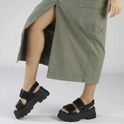 Buffalo Sandaler*Aspha SND Sneakers Sort