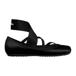 Dior Ballerina Sko*Ballet Flat Elastikrem Sort