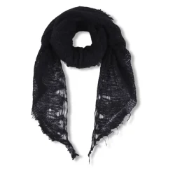 Cortana Tørklæder*Åben Strikket Bandana Sort