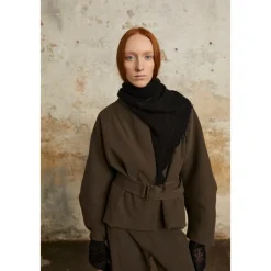 Cortana Tørklæder*Åben Strikket Bandana Sort