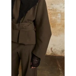 Cortana Tørklæder*Åben Strikket Bandana Sort