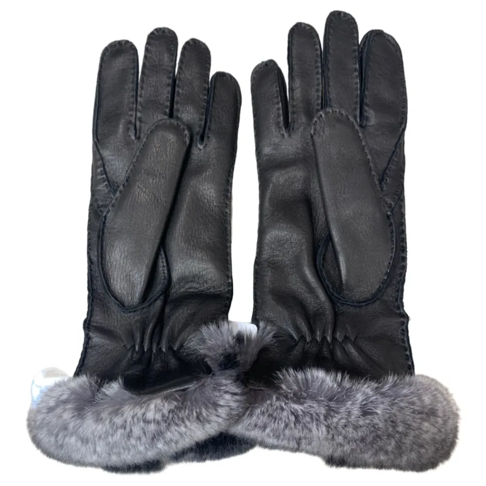 Restelli Guanti Handsker*Bjerg Hjortelæder Handske Sort