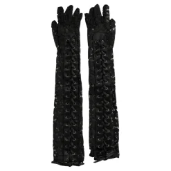 Dolce & Gabbana Handsker*Blonde Albuelængde Handsker Sort