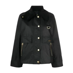 Barbour Jakker*Bomuld Broderet Logo Jakke Sort