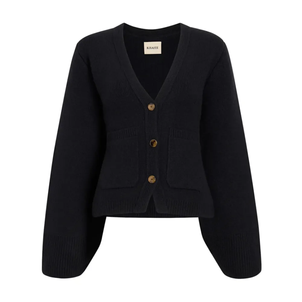 Khaite Striktrøjer & Sweatere*Cashmere V-Hals Sweater Sort