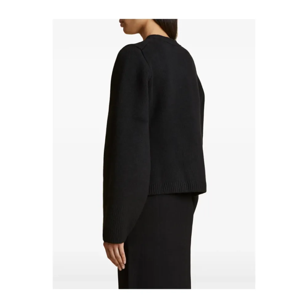 Khaite Striktrøjer & Sweatere*Cashmere V-Hals Sweater Sort