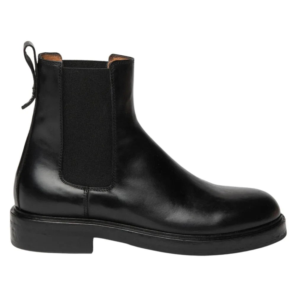Elia Maurizi Chelsea Boots*Chelsea støvle med tredobbelt lædersål Sort