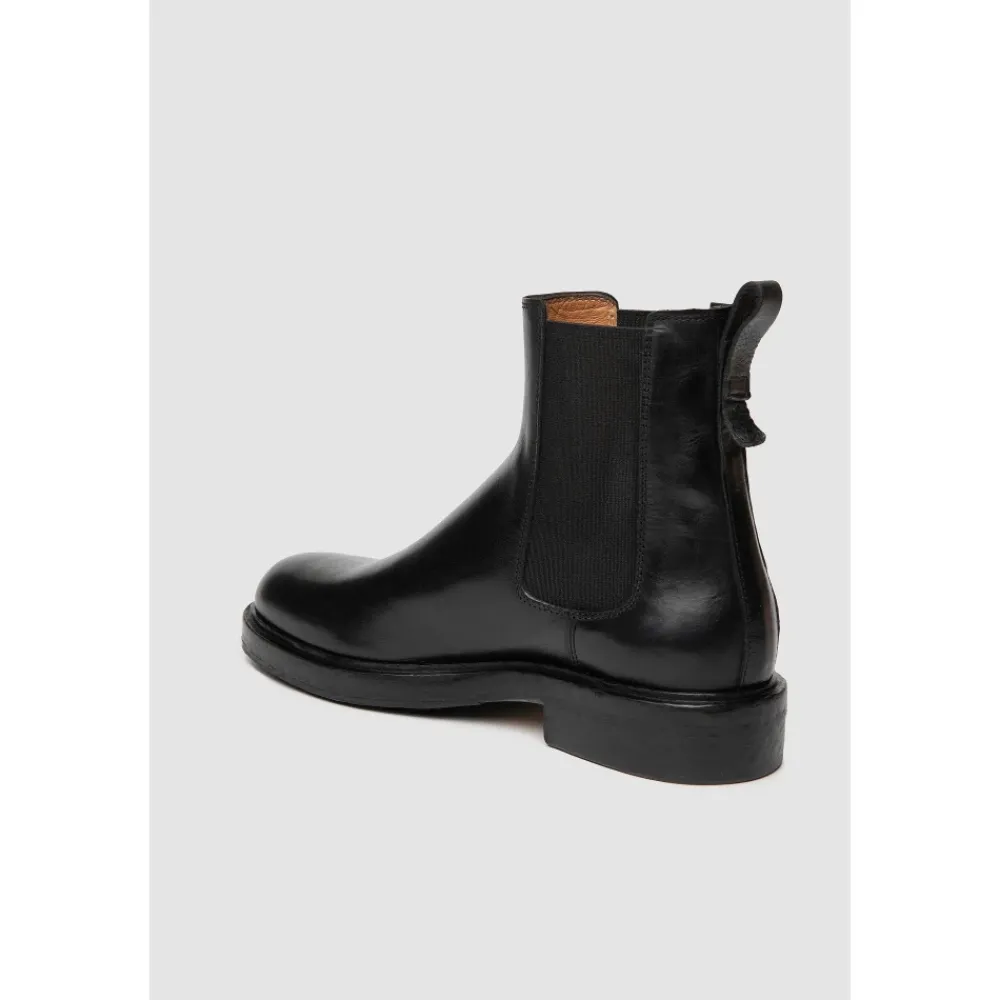 Elia Maurizi Chelsea Boots*Chelsea støvle med tredobbelt lædersål Sort