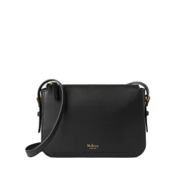 Mulberry Skuldertasker*Clovelly Pung med Lynlås Lukning Sort