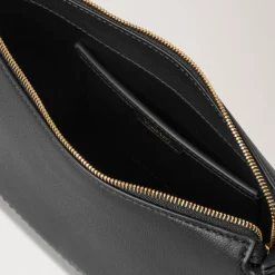 Mulberry Skuldertasker*Clovelly Pung med Lynlås Lukning Sort