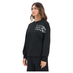 Maison Margiela Sweatshirts*Crewneck Sweater Hand Written Logo Sort