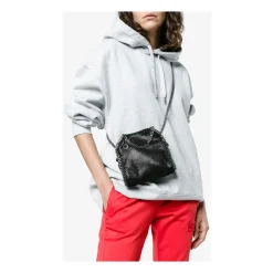 Stella McCartney Håndtasker*Faux-Læder Kæde-Link Håndtaske Sort