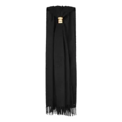 Saint Laurent Tørklæder*frynset tørklæde Sort
