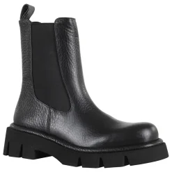 Paloma Barceló Chelsea Boots*Hammeret Læder Ankelstøvle Sort