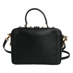 Dolce & Gabbana Håndtasker*Kalveskind Håndtaske med Guld-Tone Hardware Sort
