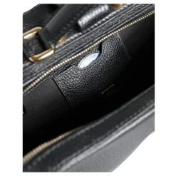 Dolce & Gabbana Håndtasker*Kalveskind Håndtaske med Guld-Tone Hardware Sort