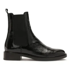 Kazar Chelsea Boots*krøllet-effekt tøfler.Dette produkt er stort i størrelsen. Sort