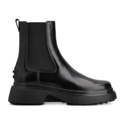 Tod's Chelsea Boots*Læder Ankelstøvler Stilfuld Sort