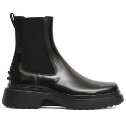 Tod's Chelsea Boots*Læder Chelsea Ankelstøvler Sort