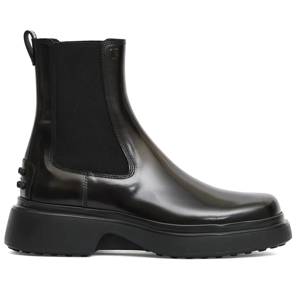 Tod's Chelsea Boots*Læder Chelsea Ankelstøvler Sort