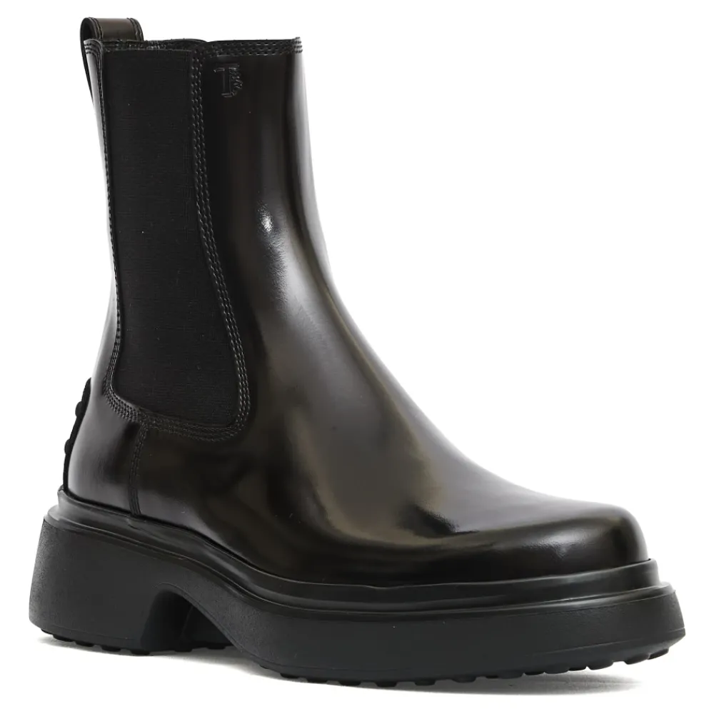 Tod's Chelsea Boots*Læder Chelsea Ankelstøvler Sort