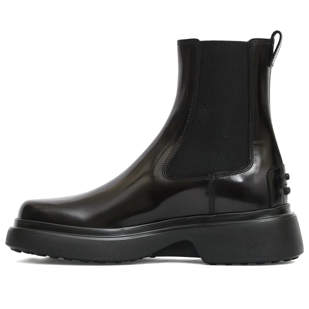 Tod's Chelsea Boots*Læder Chelsea Ankelstøvler Sort