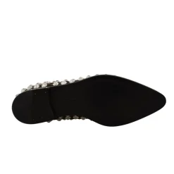 Dolce & Gabbana Snøresko*Læder Krystal Snøresko Sort