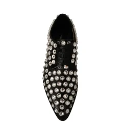 Dolce & Gabbana Snøresko*Læder Krystal Snøresko Sort