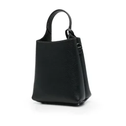 Tod's Håndtasker*Læder Logo Plaque Håndtaske Sort