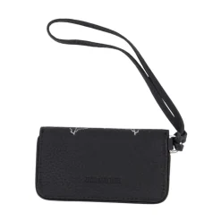 Zadig & Voltaire Punge & Kortholder*Læder Nøglering Pung På Kæde Sort