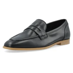 Cashott Loafers*Læder Penny Loafer til Kvinder Sort