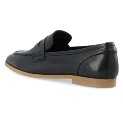 Cashott Loafers*Læder Penny Loafer til Kvinder Sort