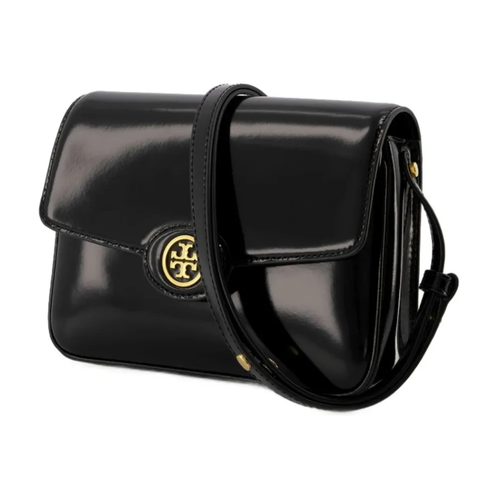 Tory Burch Skuldertasker*Læder Robinson Hobo Taske Sort