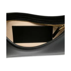 Jacquemus Skuldertasker*Læder Skuldertaske Buet Silhuet Sort