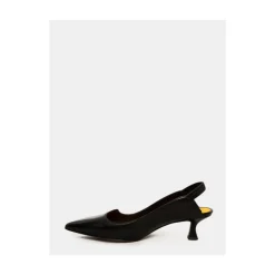 Mara Bini Pumps|Stiletter*læder slingback sandal Sort