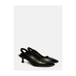 Mara Bini Pumps|Stiletter*læder slingback sandal Sort