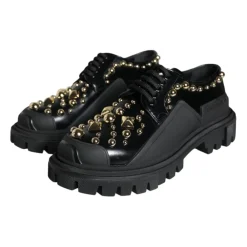 Dolce & Gabbana Snøresko*Læder Trekking Derby Sko Sort