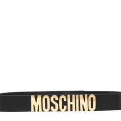 Moschino Bælter*Læderbælte Sort