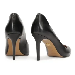 Kazar Pumps*læderpumps med bølget overdel Sort